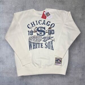 Chicago White Sox - Mitchell & Ness Size L Gray Pull Over for Men Heather